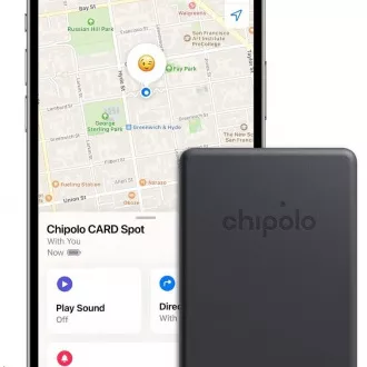 Chipolo CARD Spot– Chytrý vyhľadávač peňaženky, čierny Chipolo CARD Spot– Chytrý vyhľadávač peňaženky, čierny