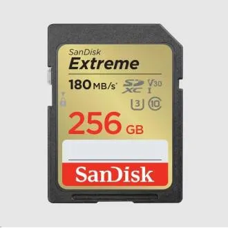 SanDisk SDXC karta 256GB Extreme (190 MB/s Class 10, UHS-I U3 V30) - Rozbalené SanDisk SDXC karta 256GB Extreme (190 MB/s Class 10, UHS-I U3 V30) - Rozbalené