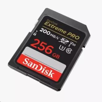 SanDisk SDXC karta 256GB Extreme PRO (200 MB/s Class 10, UHS-I U3 V30)
