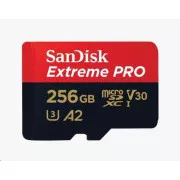 SanDisk micro SDXC karta 256 GB Extreme PRO (200 MB/s Class 10, UHS-I U3 V30) + adaptér