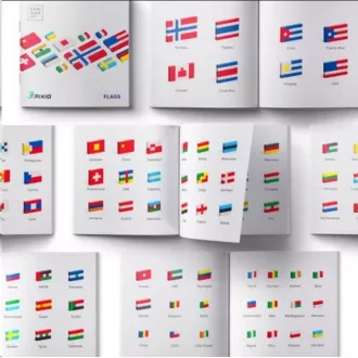PIXIO Flags magnetická stavebnica