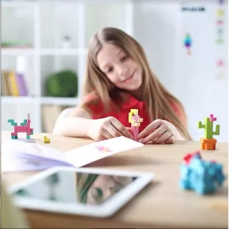 PIXIO Mini Dinos magnetická stavebnica