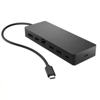 HP dock - Universal USB-C Multiport Hub (2x USB-A 3.2, 1xUSB-C, 1x HDMI 2.0, 1xDP 1.2, USB-C 65W, RJ45, bez zdroja