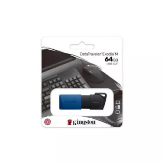Kingston 64GB USB3.2 Gen 1 DataTraveler Exodia M (Black + Blue) Kingston 64GB USB3.2 Gen 1 DataTraveler Exodia M (Black + Blue)