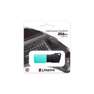 Kingston 256GB USB3.2 Gen 1 DataTraveler Exodia M (Black + Teal)