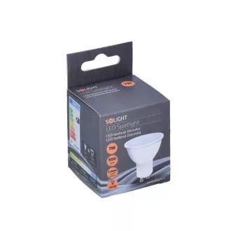 Solight LED žiarovka, bodová, 7W, GU10, 6000K, 595lm, biela
