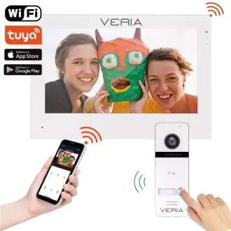 SET Videotelefón VERIA 3001-W (Wi-Fi) biely + vstupná stanica VERIA 301