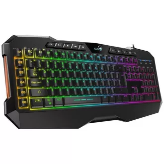 GENIUS klávesnica GX GAMING Scorpion K11 Pro/ drôtová/ podsvietená/ USB/ čierna/ CZ+SK layout