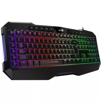 GENIUS klávesnica GX GAMING Scorpion K11 Pro/ drôtová/ podsvietená/ USB/ čierna/ CZ+SK layout