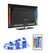Solight LED RGB pásik pre TV, 2x 50cm, USB, vypínač, diaľkový ovládač