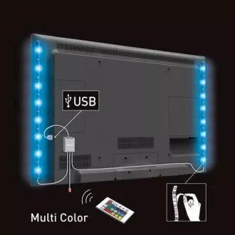 Solight LED RGB pásik pre TV, 2x 50cm, USB, vypínač, diaľkový ovládač Solight LED RGB pásik pre TV, 2x 50cm, USB, vypínač, diaľkový ovládač