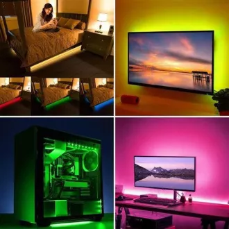 Solight LED RGB pásik pre TV, 2x 50cm, USB, vypínač, diaľkový ovládač Solight LED RGB pásik pre TV, 2x 50cm, USB, vypínač, diaľkový ovládač