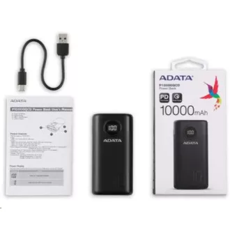 ADATA PowerBank AP10000 - externá batéria pre mobil/tablet 10000mAh, biela (37Wh) USB-C ADATA PowerBank AP10000 - externá batéria pre mobil/tablet 10000mAh, biela (37Wh) USB-C