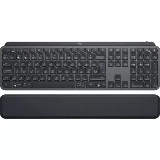 Logitech Wireless Keyboard MX KEYS + opierka zápästia, CZ/SK, grafitová