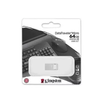 Kingston 64GB DataTraveler Micro 200MB/s Metal USB 3.2 Gen 1