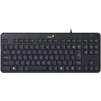 GENIUS klávesnica LuxeMate 110/ Drôtová/ USB/ čierna/ CZ+SK layout