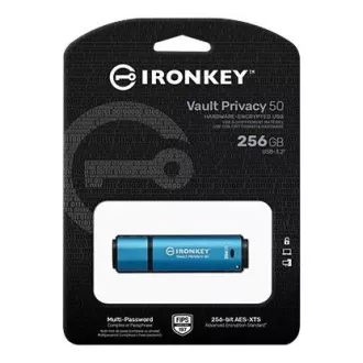 Kingston Flash Disk IronKey 256GB Vault Privacy 50 AES-256 Encrypted, FIPS 197