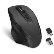 CONNECT IT Dual SmartSwitch bezdrôtová myš, USB-A + C (+1x AA batéria zadarmo), šedá