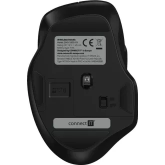 CONNECT IT Dual SmartSwitch bezdrôtová myš, USB-A + C (+1x AA batéria zadarmo), šedá