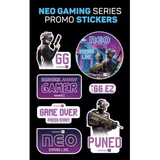 CONNECT IT NEO Stand-It RGB stojanček na slúchadlá + USB hub, čierna