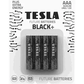 TESLA BATTERIES AAA BLACK+ (LR03 / BLISTER FOIL 4 PCS)