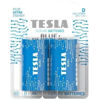 TESLA BATTERIES D BLUE+ (R20 / BLISTER FOIL 2 PCS)