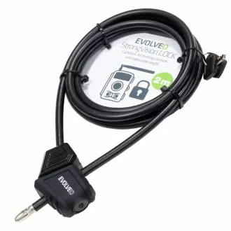 EVOLVEO StrongVision LOCK, lanový nastaviteľný zámok 8mm x 2m
