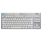 Logitech Mechanical Gaming Keyboard G915 TKL Tenkeyless LIGHTSPEED Wireless RGB - Tactile - WHITE - SK/SK