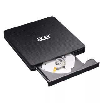 Acer Portable DVD Writer, USB 3.5 + Type-C 3.0, 140 x 142 x 17 mm, burn speed CD-R: 24 X CD-RW: 16 X, DVD-R, 8 X, DVD-RW 6