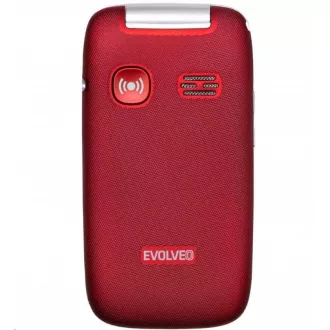 EVOLVEO EasyPhone FP, vyklápací mobilný telefón 2.8" pre seniorov s nabíjacím stojanom, červená