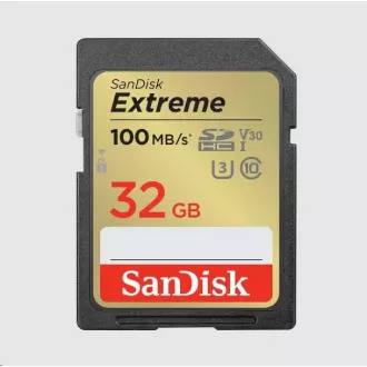 SanDisk SDHC karta 32GB Extreme (100 MB/s Class 10, UHS-I U3 V30) SanDisk SDHC karta 32GB Extreme (100 MB/s Class 10, UHS-I U3 V30)