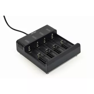 GEMBIRD nabíjačka batérií BC-USB-02, 4ks, Ni-MH + Li-ion
