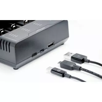 GEMBIRD nabíjačka batérií BC-USB-02, 4ks, Ni-MH + Li-ion