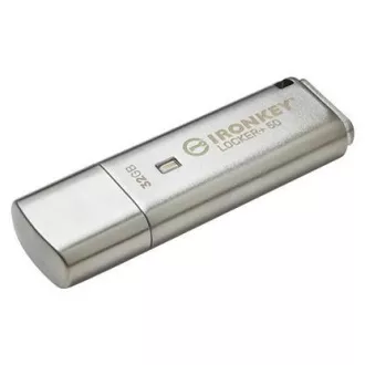 Kingston 32GB IKLP50 IronKey Locker+ 50 AES USB, w/256bit Encryption