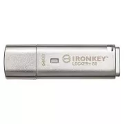 Kingston 64GB IKLP50 IronKey Locker+ 50 AES USB, w/256bit Encryption