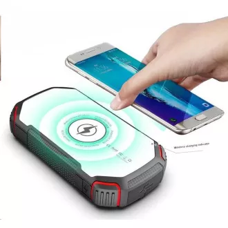 Viking solárna outdoorová power banka E16W 16000 mAh, bezdrôtové nabíjanie