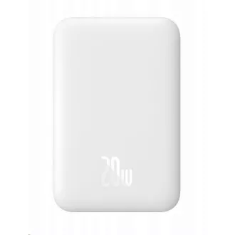 Baseus powerbanka s bezdrôtovým nabíjaním 6000 mAh (kompatibilný s MagSafe), biela