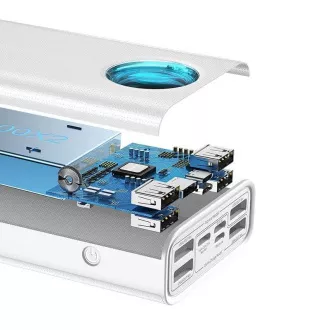 Baseus Amblight powerbanka s digitálnym displejom QC 30000mAh Overseas Edition + kábel Type-C/Type-C 100W 1m, biela Baseus Amblight powerbanka s digitálnym displejom QC 30000mAh Overseas Edition + kábel Type-C/Type-C 100W 1m, biela