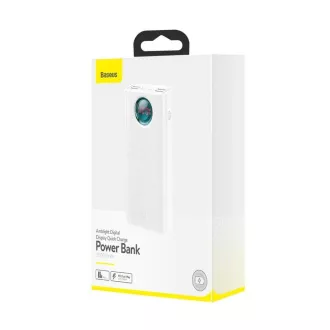 Baseus Amblight powerbanka s digitálnym displejom QC 30000mAh Overseas Edition + kábel Type-C/Type-C 100W 1m, biela Baseus Amblight powerbanka s digitálnym displejom QC 30000mAh Overseas Edition + kábel Type-C/Type-C 100W 1m, biela