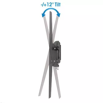 MANHATTAN Nástenný držiak TV (37" - 70"), nakláňacia, čierna