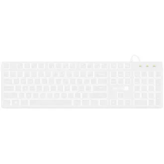 CONNECT IT kancelárska podsvietená klávesnica Chocolate WhiteStar, CZ + SK verzia, biela