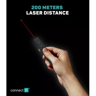 CONNECT IT laserové ukazovátko rechargeable, čierna