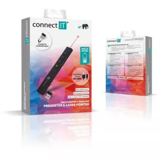 CONNECT IT laserové ukazovátko rechargeable, čierna