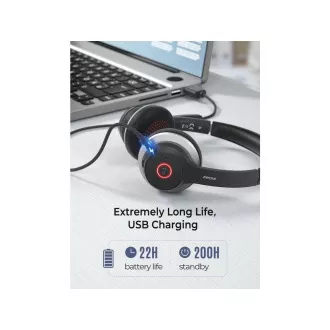 MPOW HC5 Business headset - bezdrôtové slúchadlá, čierna