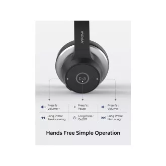 MPOW HC5 Business headset - bezdrôtové slúchadlá, čierna