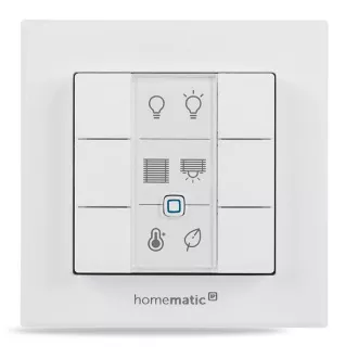 Homematic IP Nástenný diaľkový ovládač - 6 tlačidiel, so symbolmi