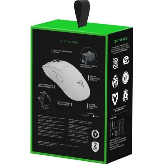 RAZER myš DeathAdder V3 Pro, optická, bezdrôtová, biela