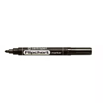 Značkovač Centropen 8550 na Flipchart čierny valcový hrot 2,5mm Značkovač Centropen 8550 na Flipchart čierny valcový hrot 2,5mm