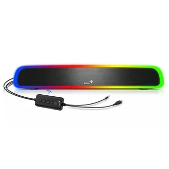 GENIUS reproduktory USB SoundBar 200BT / Bluetooth / 3, 5 "jack / 4W / RGB / čierna