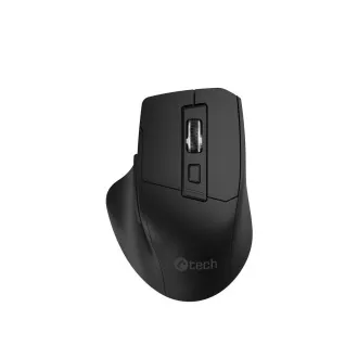 C-TECH myš Ergo WLM-05, bezdrôtová, 1600DPI, 6 tlačidiel, USB nano receiver, čierna